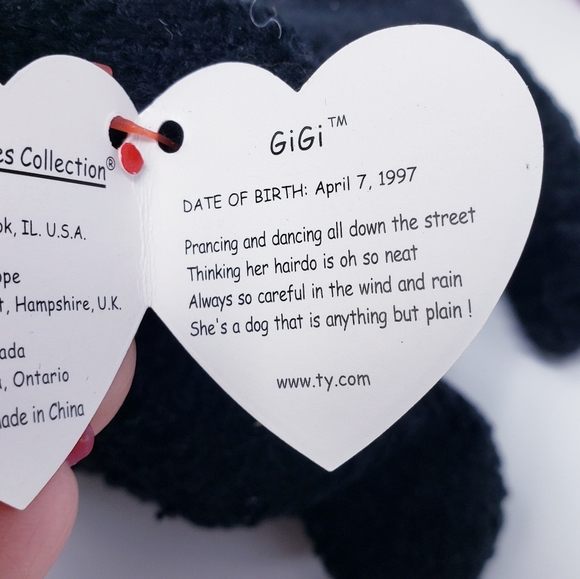 Vintage 1998 "GiGi" Beanie Babies Poodle w/ tags - Picture 6 of 7